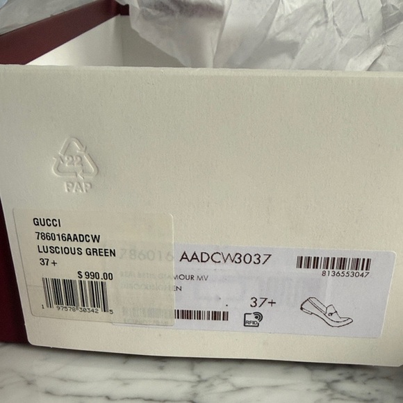 Gucci Olive Leather Loafers - Picture 2 of 6